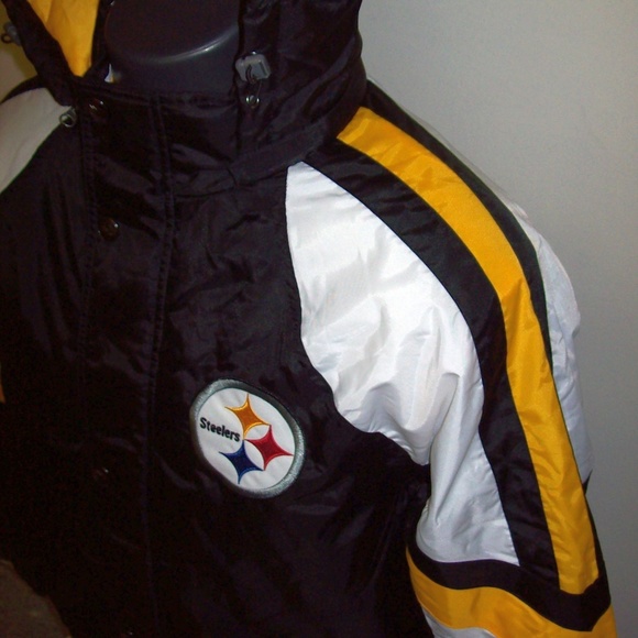 PITTSBURGH STEELERS Starter PRO LINE Hooded Jacket MEDIUM